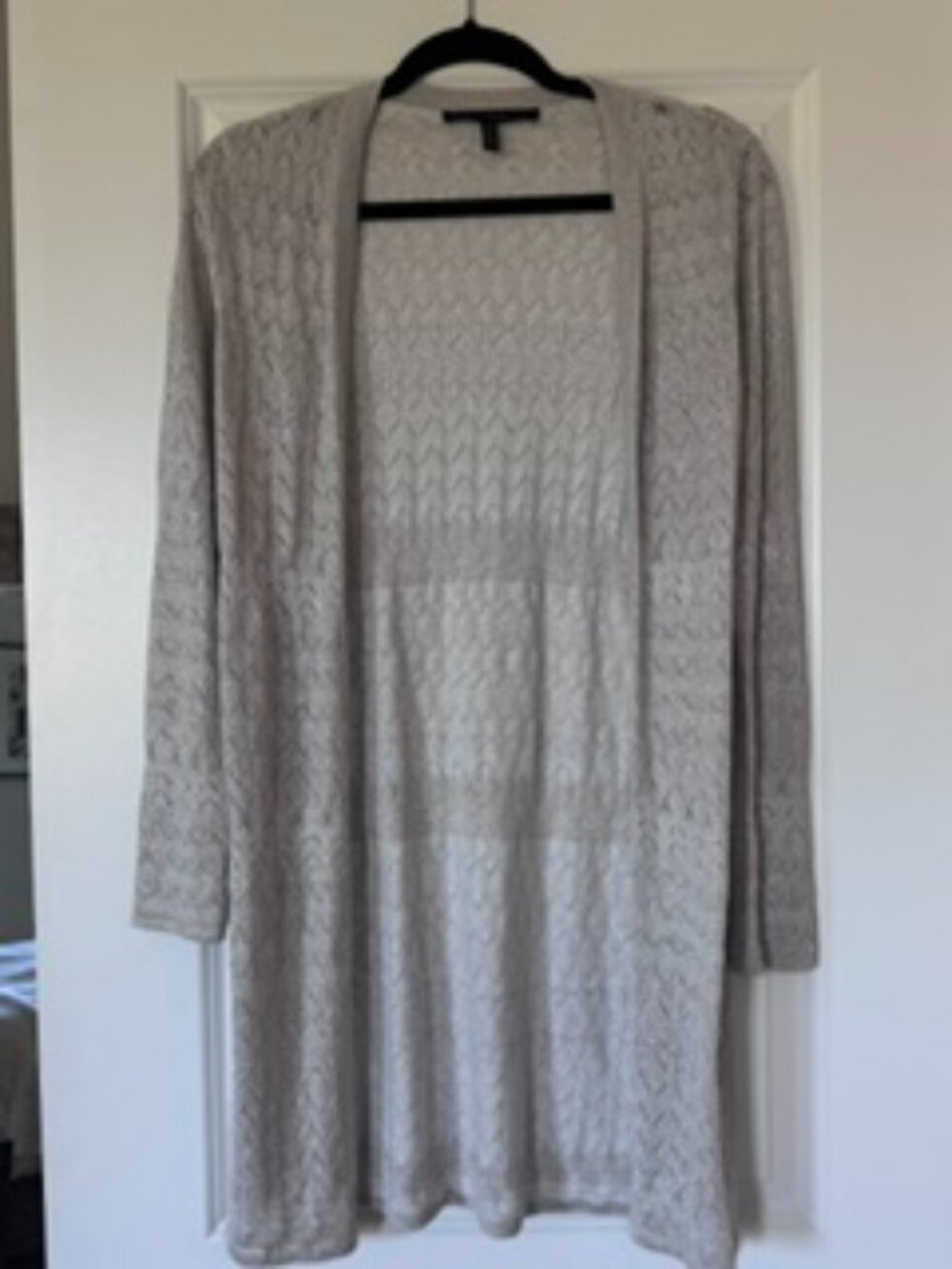 Silver Duster / Jacket / Sweater - Size XS